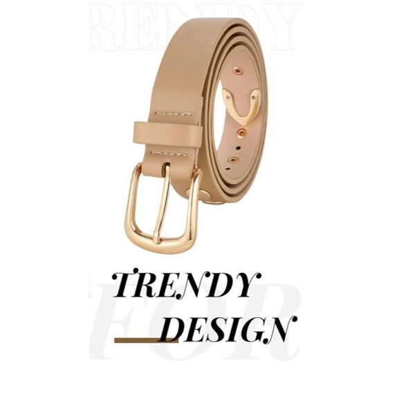 WERFORU Women Fashion Faux Leather Belt Women Belts for Jeans Dress Women - Picture 4 of 6